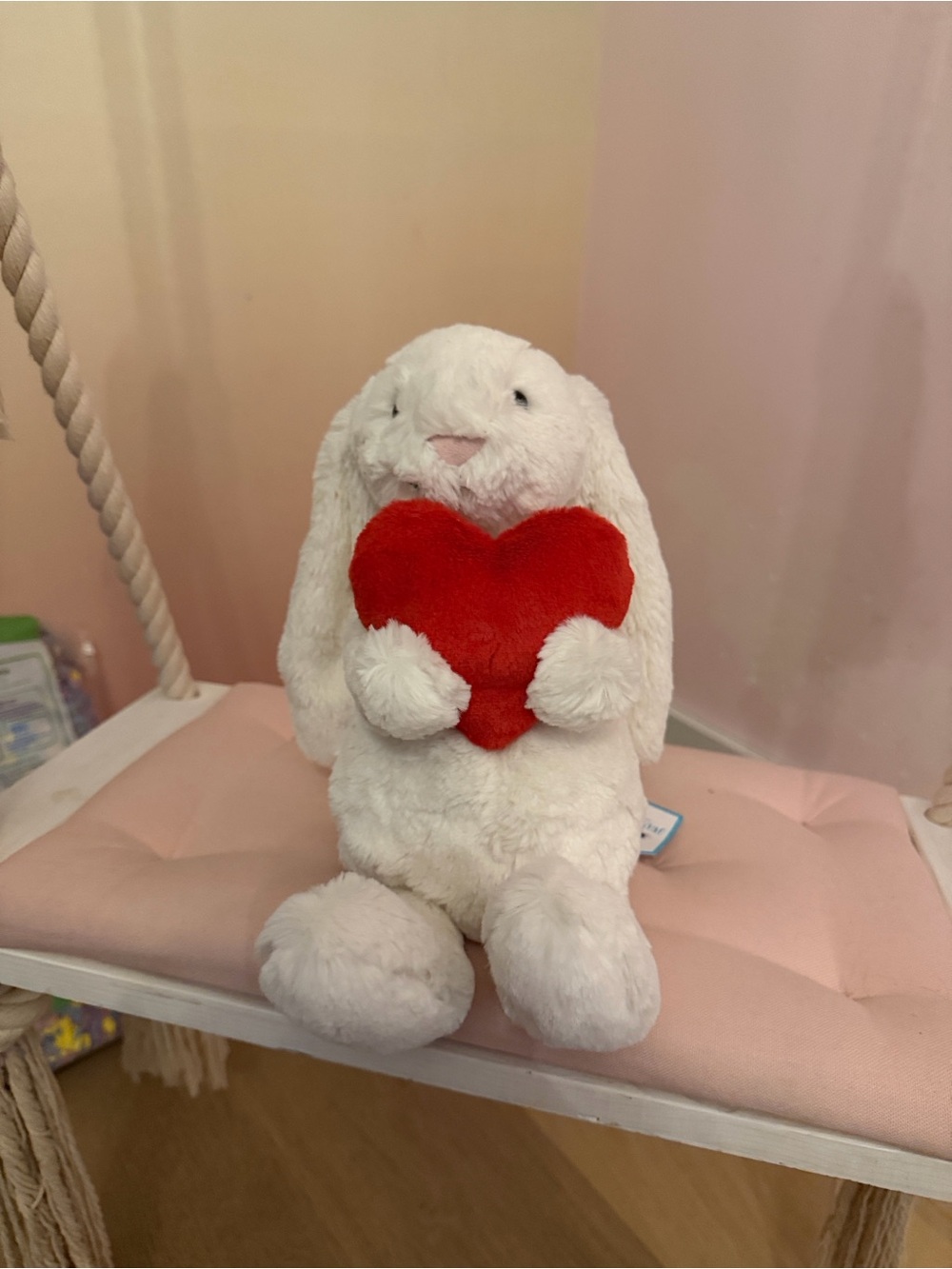Red heart Jellycat bunny